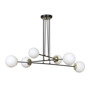 Lampa Wisząca Emibig 6Xe14 40W Ognis 6 Black 966/6