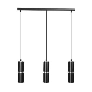 Lampa Wisząca Emibig 3Xgu10 30W Modesto 3 Black 168/3