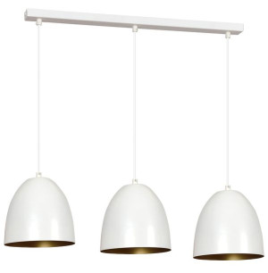 Lampa Wisząca Emibig 3Xe27 60W Lenox 3 White / Gold 411/3