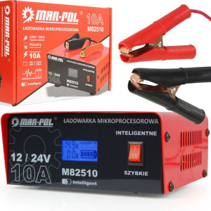 Prostownik Mikroprocesorowy Ładowarka 12/24v 10a