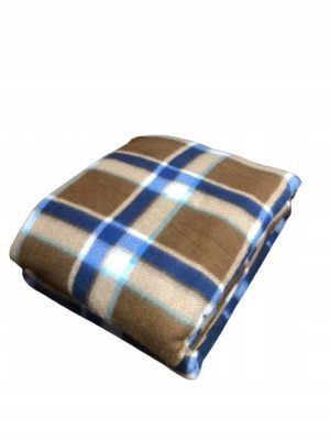 Miękki Koc Polarowy 160x200 Koc Z Polaru Krata