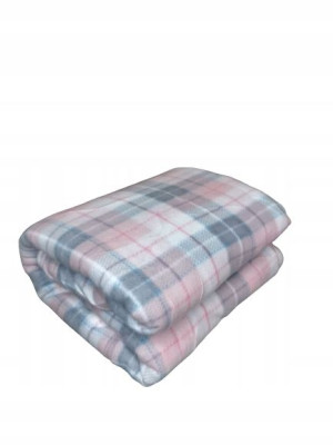 Miękki Koc Polarowy 200x220 Koc Z Polaru W Kratę