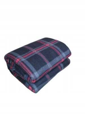 Miękki Koc Polarowy 200x220 Koc Z Polaru W Kratę