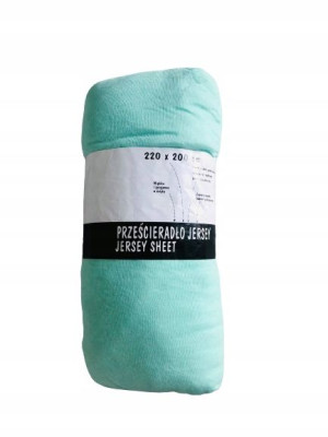 Przescieradlo jersey z gumka bawełna 220x200 cm