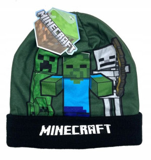 Czapka Zimowa Minecraft Moby Zombie Creeper