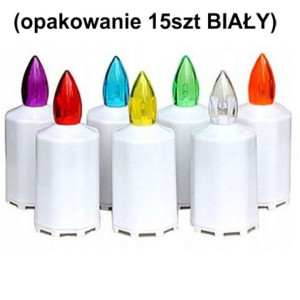 Znicze elektryczne 88dni (op15szt) BIAŁY