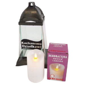 Znicz SZARFA Kochanemu Dziadkowi Srebrna