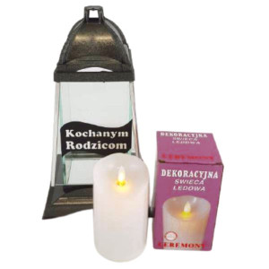 Znicz SZARFA Kochanym Rodzicom Srebrna