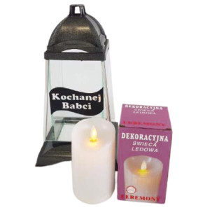 Znicz SZARFA Kochanej Babci Srebrna