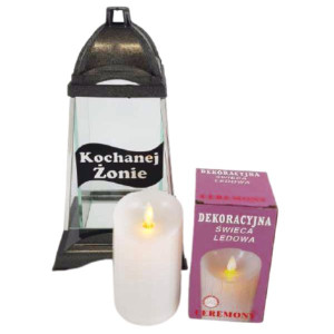 Znicz SZARFA Kochanej Żonie Srebrna