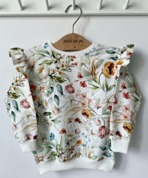 Bluza dresowa - kolorowe kwiaty