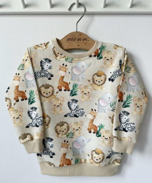 Bluza dresowa - afrykańskie zwierzątka
