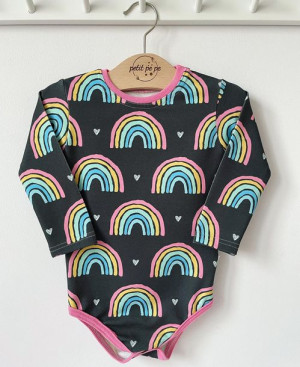 Body z dresówki - rainbow dreams