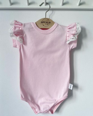 Body z cienkiej dzianiny jersey - jasny róż