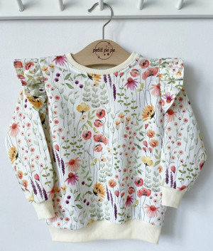 Bluza dresowa - makowe pola