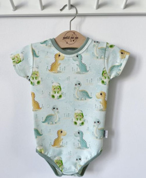 Body z dresówki - dino baby