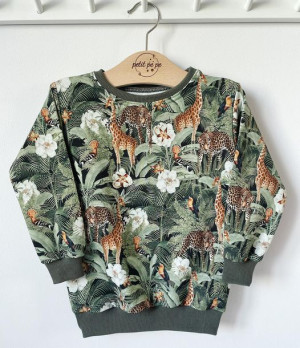Bluza dresowa - żyrafy i gepardy