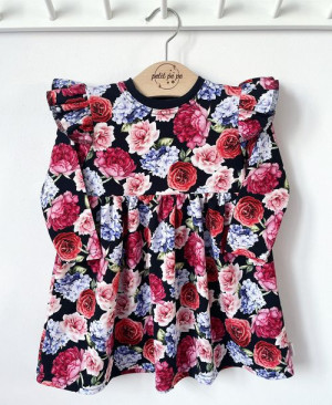 Sukienka z dresówki - Roses