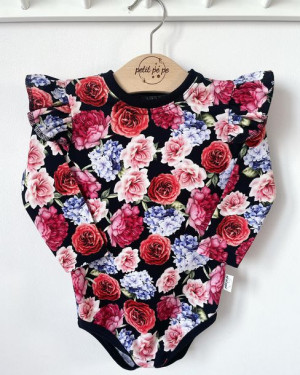 Body z dresówki - Roses