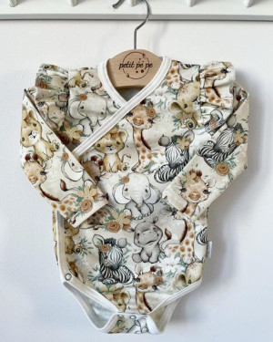 Body kopertowe z dresówki  - cute safari