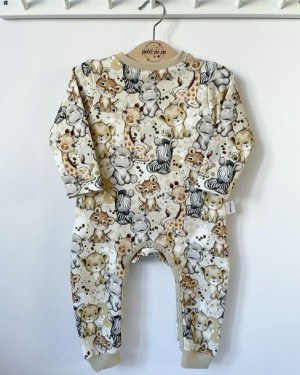 Rampers z dresówki - cute safari boy