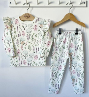 Zestaw dresowy getry + bluza - polne kwiaty