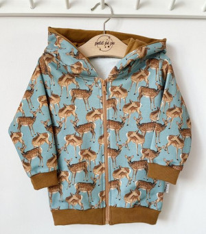 Bluza dresowa na zamek - sarenki