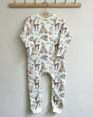 Rampers z dresówki - boho girl