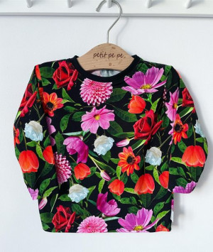 Koszulka jersey - colorful flowers