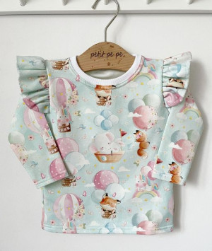 Bluzka z dresówki - unicorn & foxy