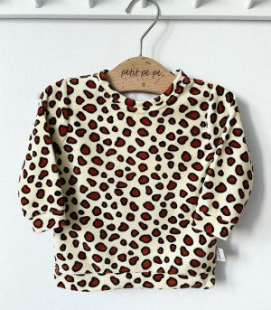 Bluza dresowa welurek - lamparcik