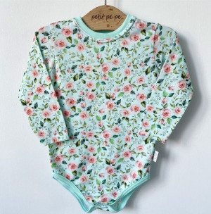 Body z cienkiej dzianiny jersey - różana lawenda