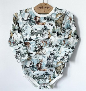 Body z dresówki - white fang