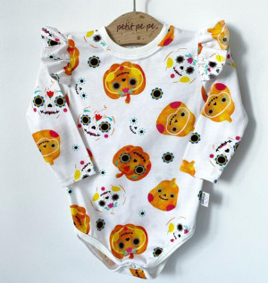 Body z cienkiej dzianiny jersey - pumpkin day