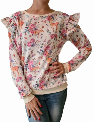 Bluza damska - Sarenki w różach