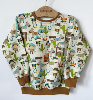 Bluza dresowa z kieszonką - wild wild west