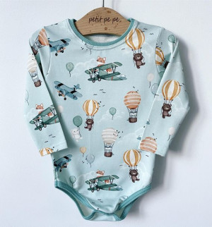 Body z dresówki - flying friends