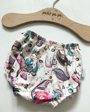 Bloomersy z cienkiej dzianiny jersey lux - little mermaid
