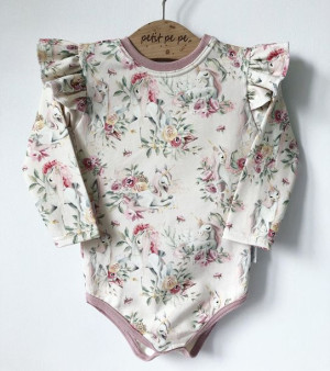 Body z dresówki  - sweet unicorn