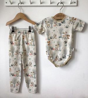 Zestaw dresowy getry + body jersey lux - Hedgehog & Friends