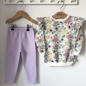 Zestaw dresowy getry + bluza - beautiful flowers