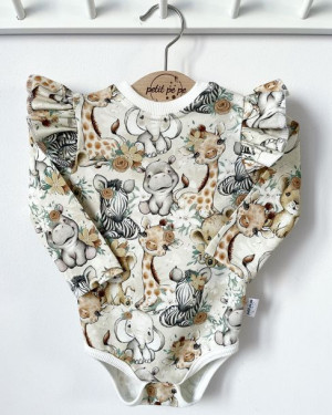 Body z dresówki - cute safari girl