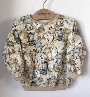 Bluza dresowa - cute safari boy