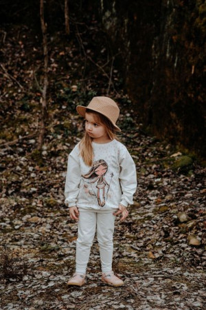Bluza dresowa z panelem - indian girl