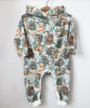 Rampers z dresówki - cute animals