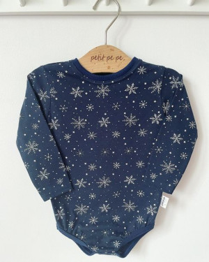 Body z cienkiej dzianiny jersey - pada nocą śnieg