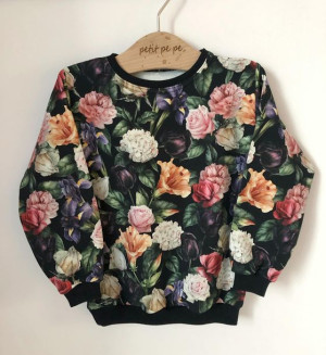 Bluza dresowa - piękny bukiet