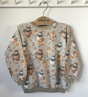 Bluza dresowa - indiańskie zwierzątka