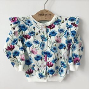 Bluza dresowa bomberka - chabry