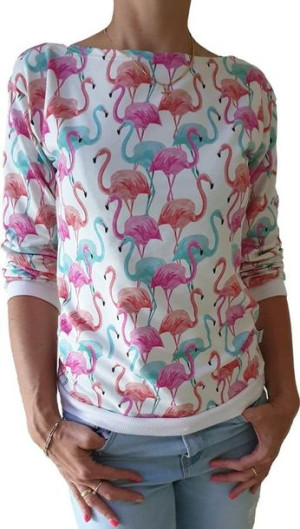 Bluza damska - Flamingi
